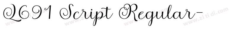 L691 Script Regular字体转换 L691 Script Regular字体转换